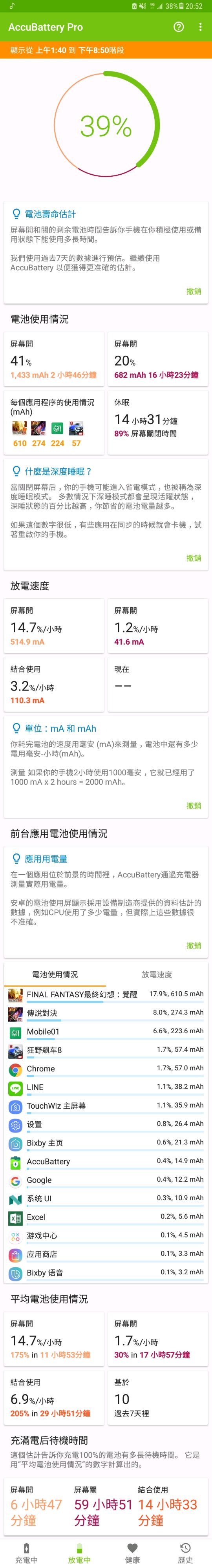 關於NOTE 8 續航力