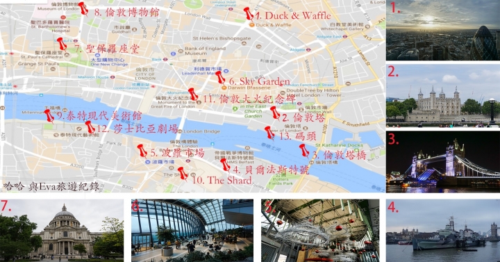 [英國 倫敦] 倫敦一日步行路線x倫敦塔x倫敦塔橋x聖保羅座堂x空中花園x波羅市場x泰特現代美術館