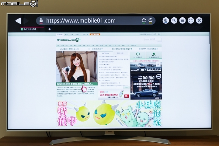 LG Super UHD 4K TV 65SJ800T 具備Nano Cell奈米顯示技術