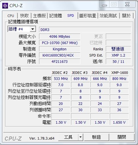 網路上買的2手同規格同型號記憶體在CPU-Z看的資料不同?是不是買到假貨呢？