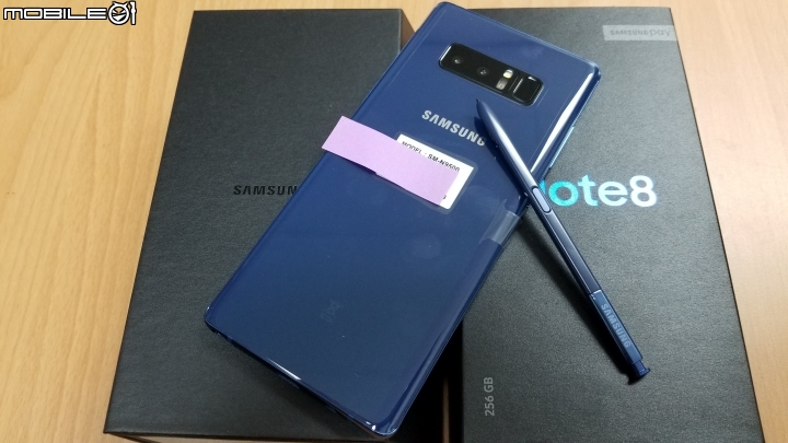 [開箱]香港版 NOTE8 6GB+256GB 4G+3G雙卡雙待 深海藍 簡單分享~