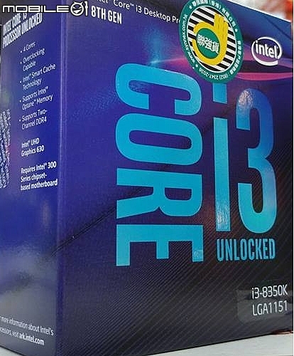 4C4T 可超K版 Core i3 8350K 搭上 Z370 AORUS Gaming 3