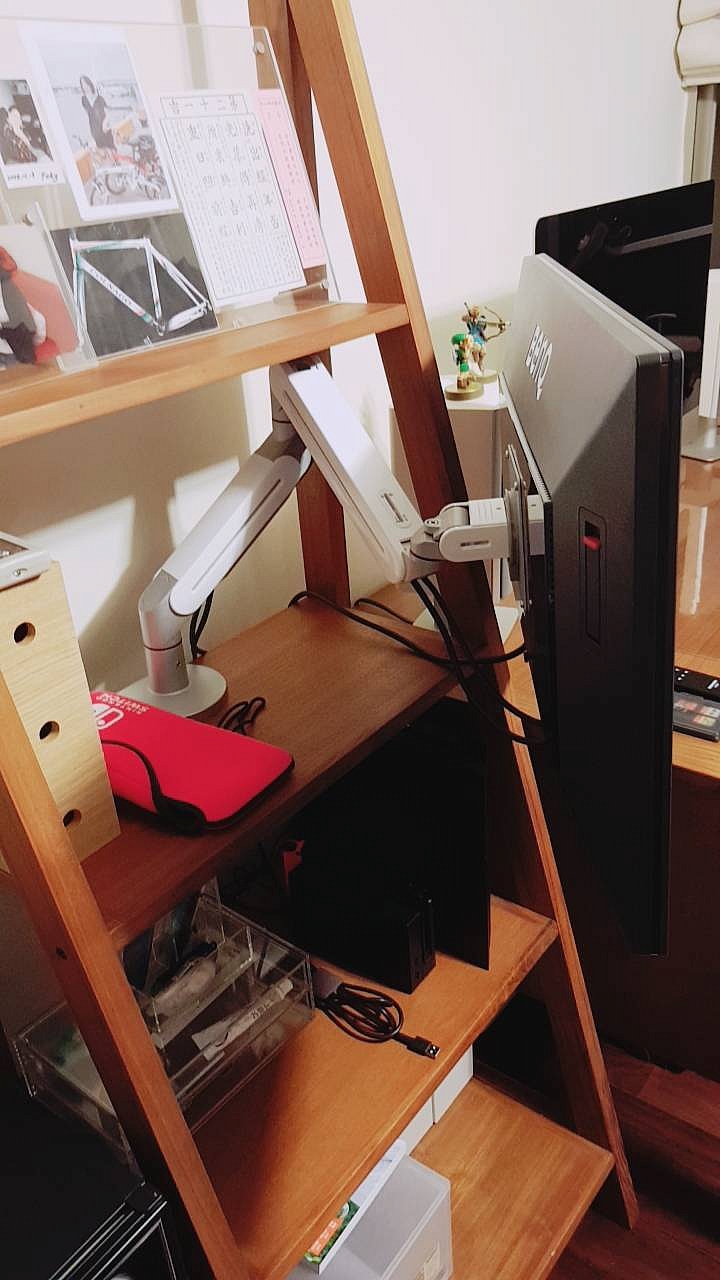 Ergomap 人因地圖 漂浮式 桌用人體工學螢幕架改善了我鳥鳥的電玩螢幕