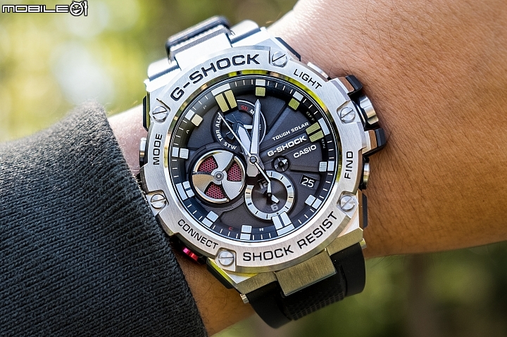 延續金屬質感！CASIO G-STEEL GST-B100-1A 搭載「太陽能電力 x 藍牙連線」讓功能更全面！