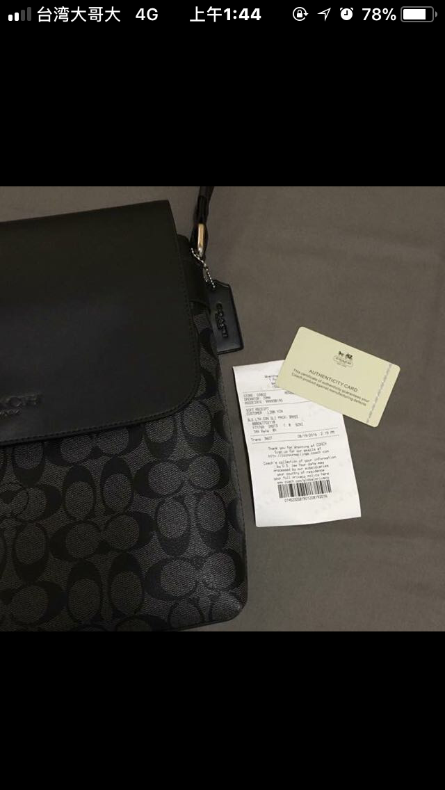 coach男側背包真假問題