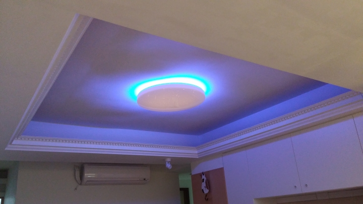 智能家居 Yeelight皎月LED吸頂燈 開箱 實裝110V電壓
