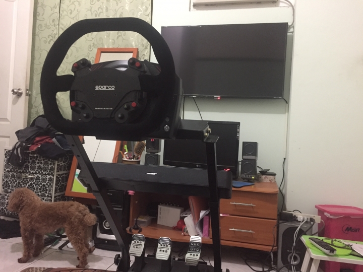 全台首發!!Thrustmaster TS-XW Racer SPARCO p310賽車方向盤+ap2賽車架+Bose QC35消噪耳機+Bose Solo 5 電視音響開箱