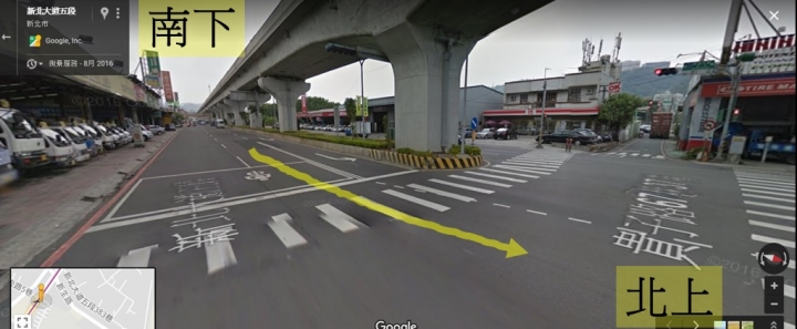 今天差點在[新北大道五段]車禍，若發生車禍，誰是主要事故責任呢?
