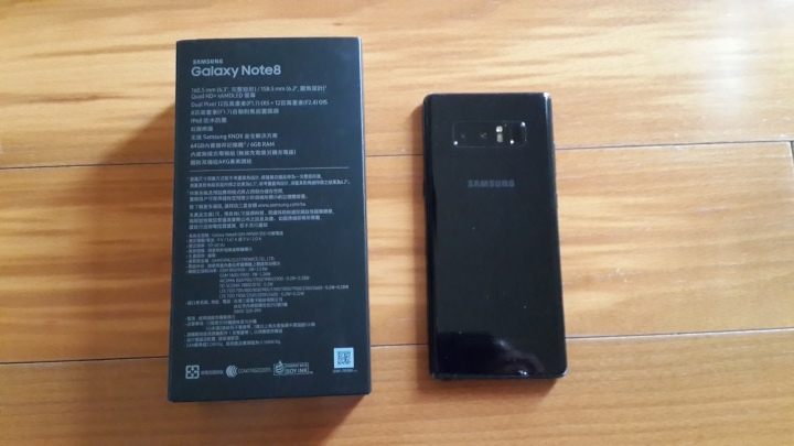 Samsung Galaxy Note 8 晶墨黑上手開箱