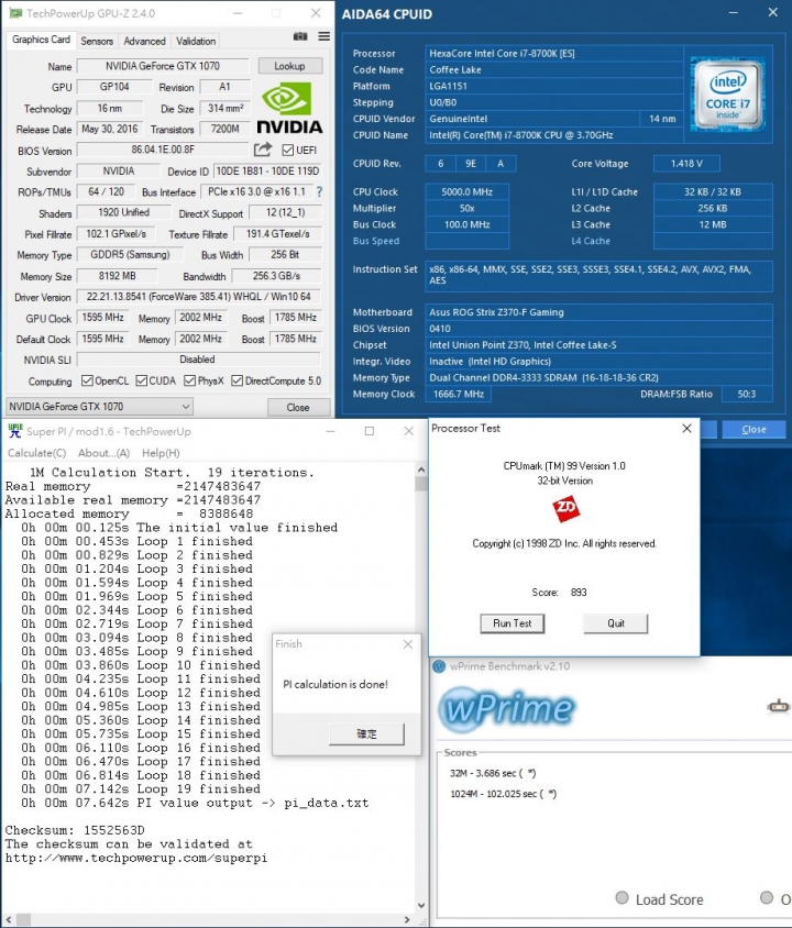 ASUS ROG STRIX Z370-F GAMING 功能完備 電競神采 Z370敗家之選