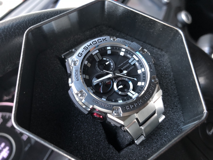 [開箱] G-STEEL 藍牙智慧錶 GST-B100D-1A