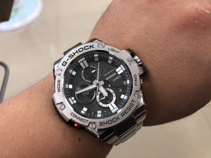 [開箱] G-STEEL 藍牙智慧錶 GST-B100D-1A