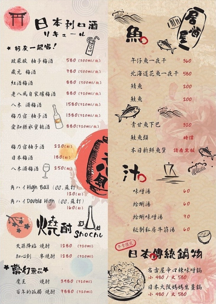 【食記】板橋新埔站。老八風居酒屋-新埔店~板橋深夜食堂 吃宵夜好去處 板橋串燒