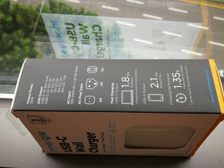出國旅行必備--Innergie PowerJoy 30C 5.4A雙孔USB-C極速多國充電器--支援USB PD及各種快速充電QC
