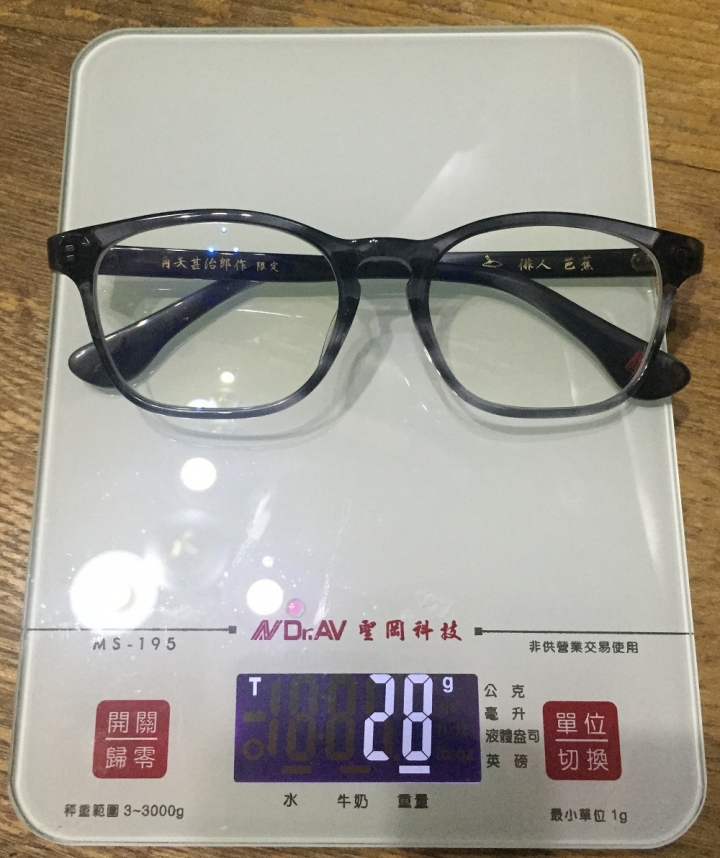 有沒有眼鏡不會滑的辦法~~(附上5副眼鏡重量)