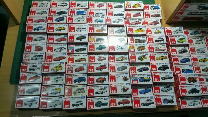 tomica1到120,漫長的收集