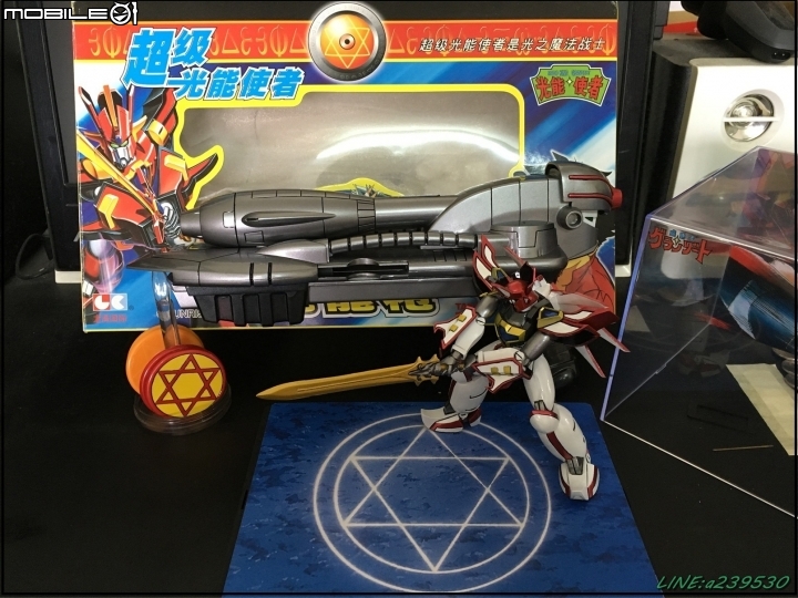 (GK分享-圖多) 魔動王 グランゾート 超級火王 大地 魔動槍 金屬色塗裝 超級光能使者