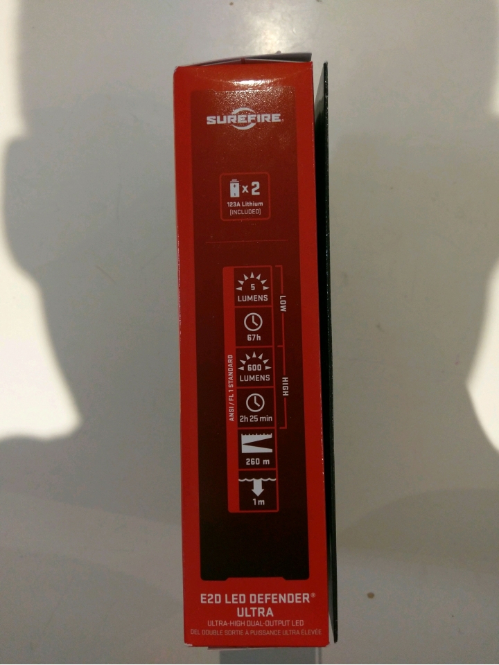 新玩具開箱Surefire E2D LED Defender Ultra