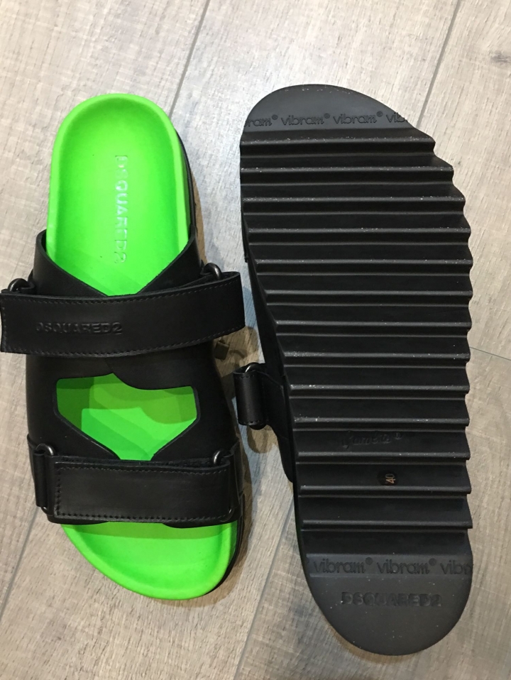 「黑五開箱第三彈」Dsquared2 類tidy biker牛仔褲&螢光綠拖鞋