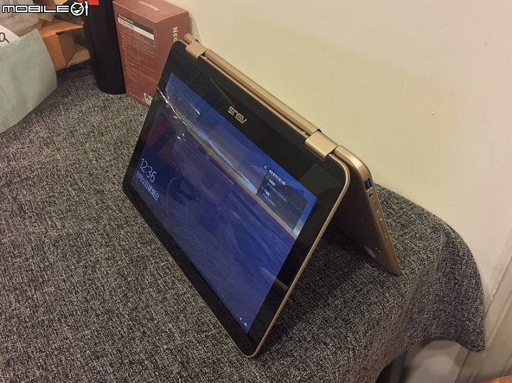 孝親&簡單工作機  ASUS VivoBook Flip 12 (R211)  觸控翻轉筆電閃耀金