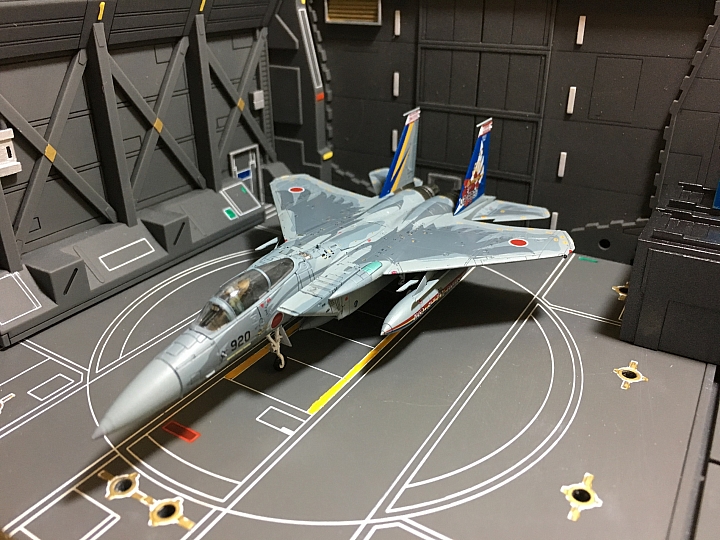 Tomytec 1/144 F-15+壽屋格納庫