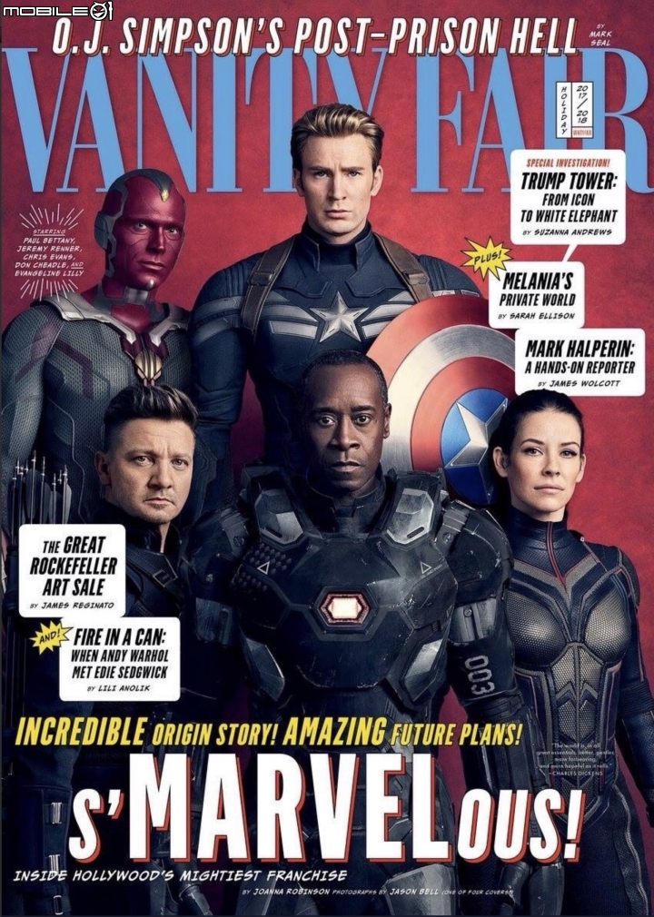 【影新訊】浮華世界 Vanity Fair 刊出《復仇者聯盟：無限之戰》四款雜誌封面與電影宣傳照
