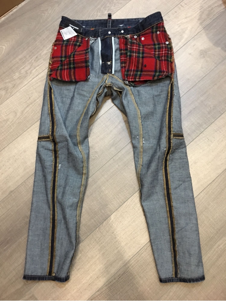 「黑五開箱第三彈」Dsquared2 類tidy biker牛仔褲&螢光綠拖鞋