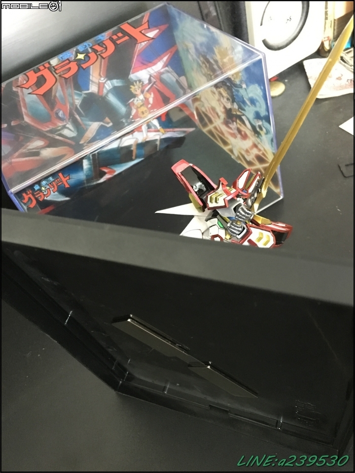 (GK分享-圖多) 魔動王 グランゾート 超級火王 大地 魔動槍 金屬色塗裝 超級光能使者