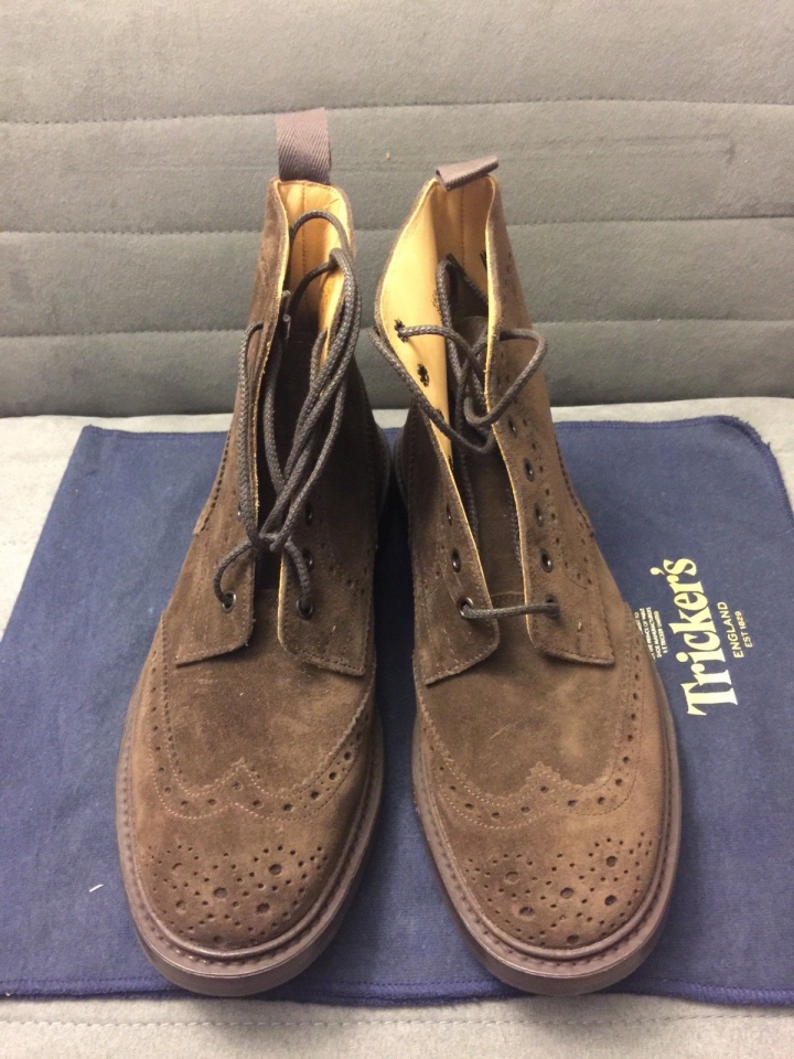 Tricker's Brogue Derby Boots开箱