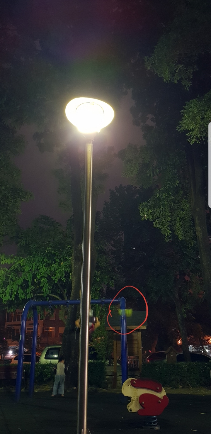 Note8夜拍光點