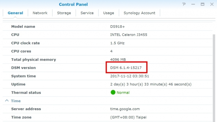 [擔心]Synology DSM 6.1.4 更新 無預警移除???