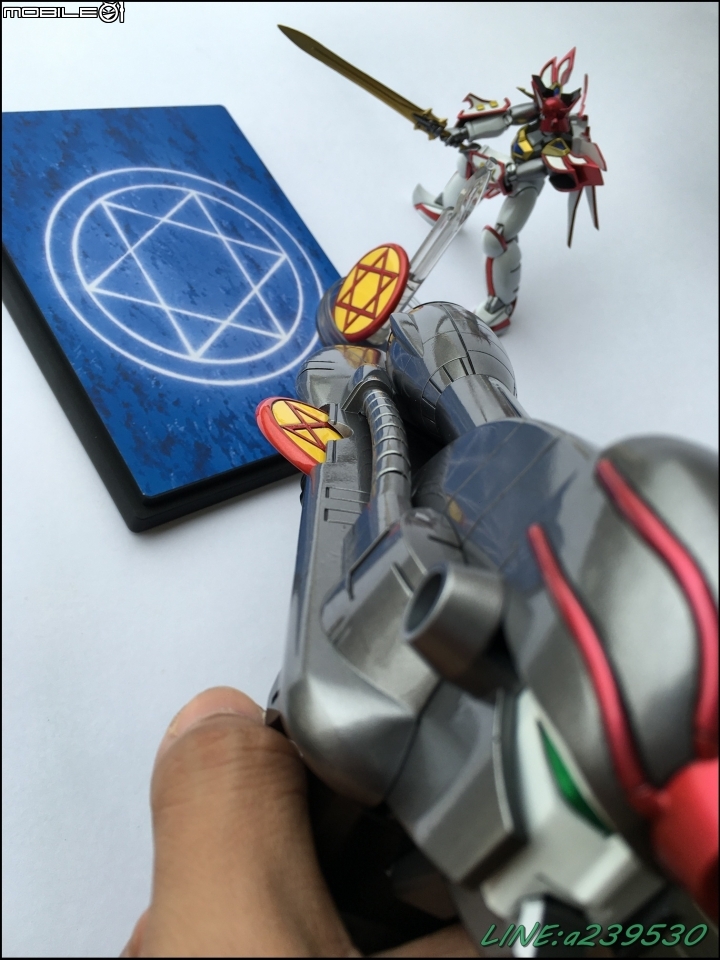 (GK分享-圖多) 魔動王 グランゾート 超級火王 大地 魔動槍 金屬色塗裝 超級光能使者
