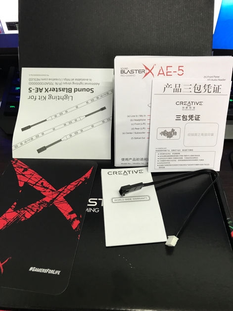 開箱SoundBlasterX AE-5音效卡