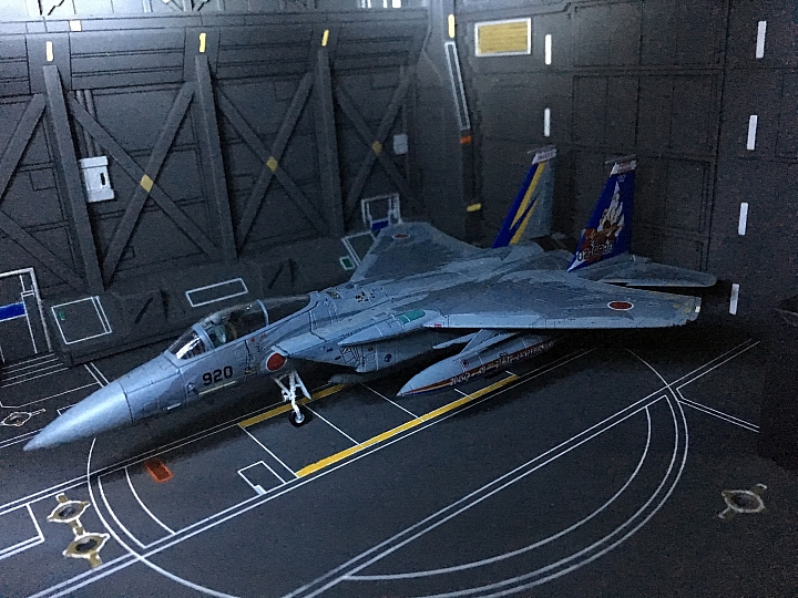 Tomytec 1/144 F-15+壽屋格納庫