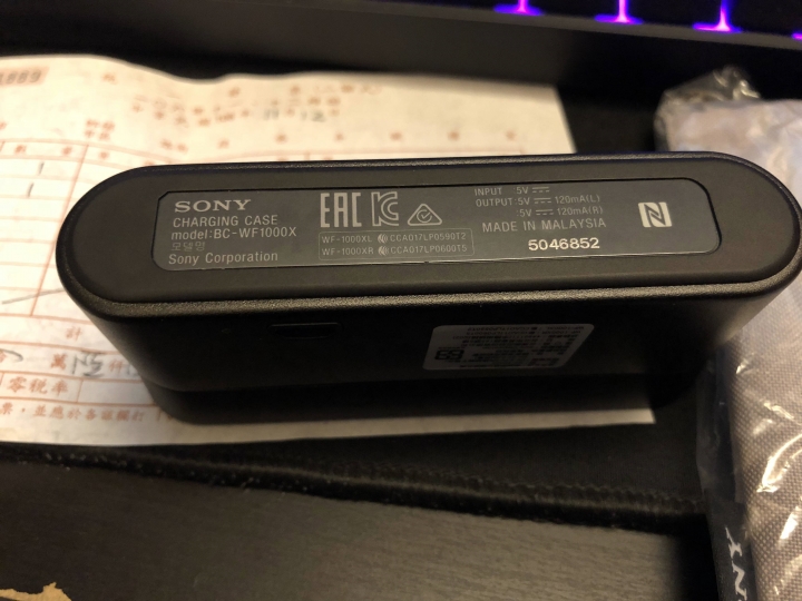 SONY WF-1000X 使用心得