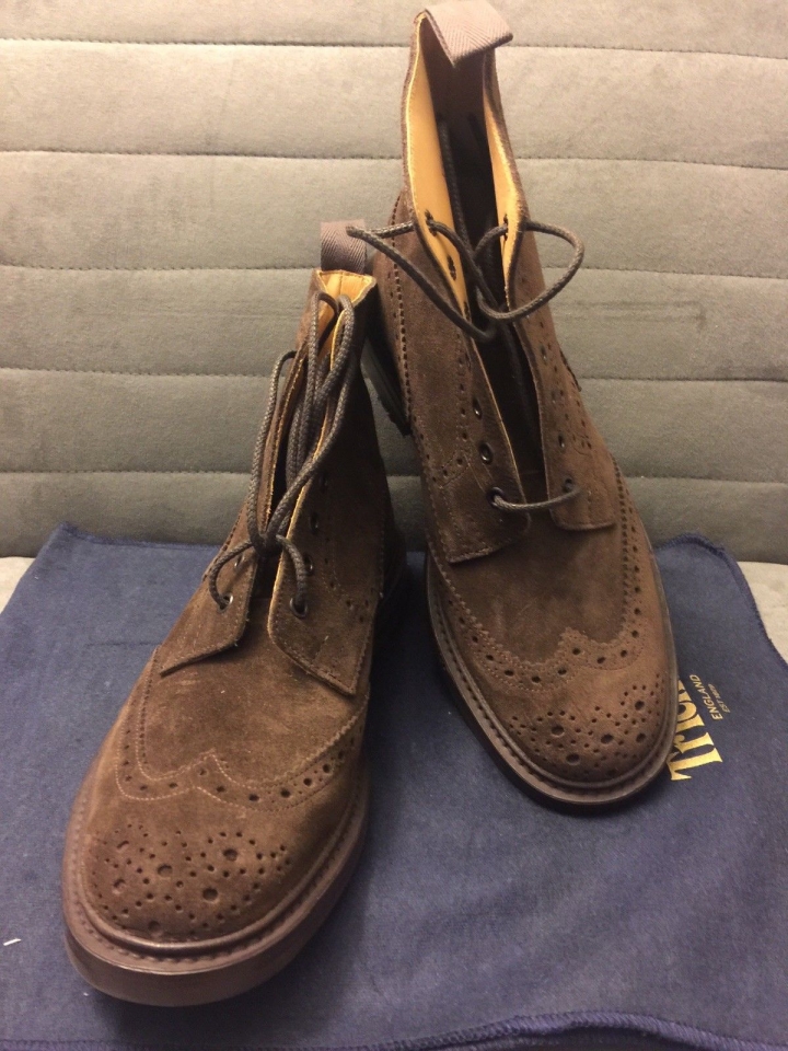 Tricker's Brogue Derby Boots开箱