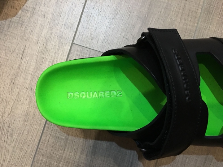 「黑五開箱第三彈」Dsquared2 類tidy biker牛仔褲&螢光綠拖鞋