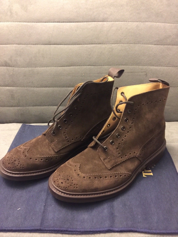 Tricker's Brogue Derby Boots开箱