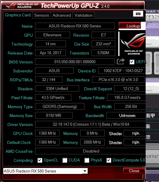 RX580 8G 這樣正常嗎