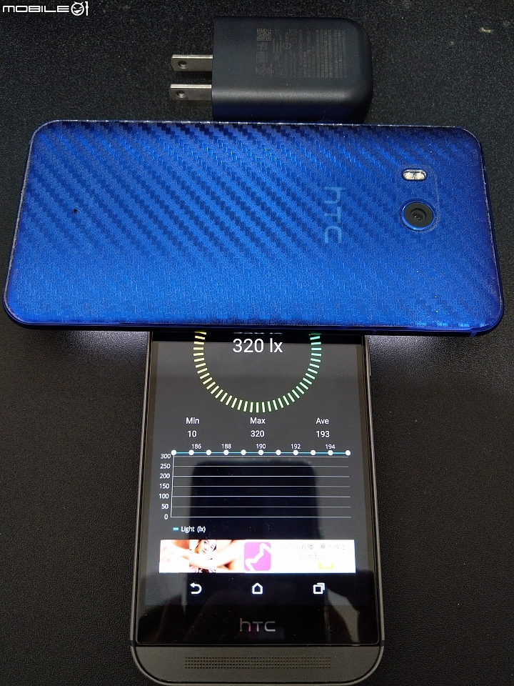 U11 PLUS 和 U11 螢幕亮度最大、最小比較，先不管冷暖色