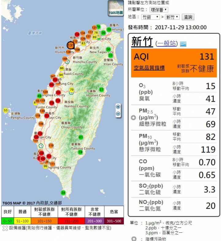 11/29的島內空污？