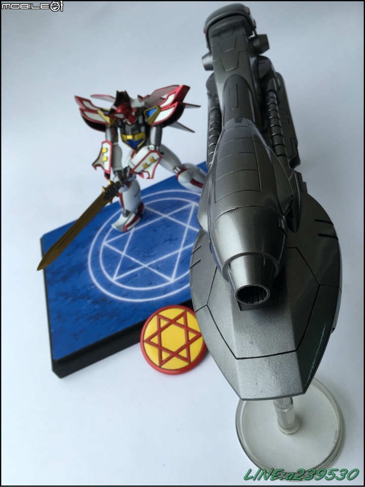 (GK分享-圖多) 魔動王 グランゾート 超級火王 大地 魔動槍 金屬色塗裝 超級光能使者