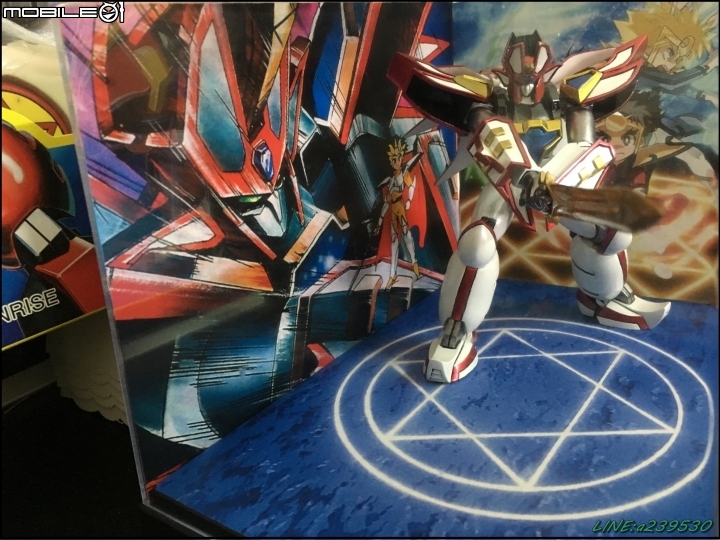 (GK分享-圖多) 魔動王 グランゾート 超級火王 大地 魔動槍 金屬色塗裝 超級光能使者