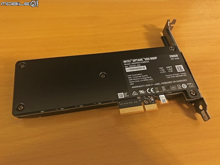[開箱] Intel Optane 900P 280G 簡單開箱