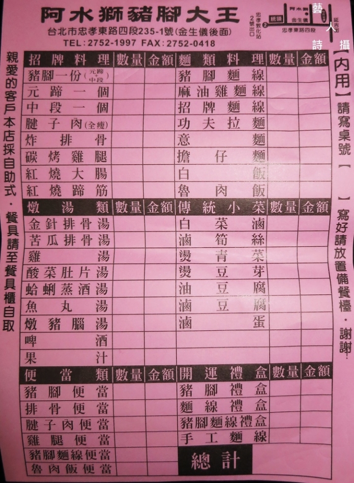 台北東區.阿水獅豬腳大王.便當篇