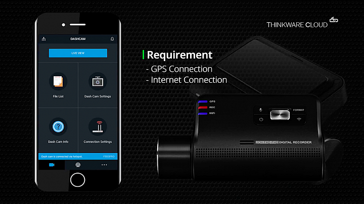 Thinkware F800 PRO,功能再進化-開啟雲端守護功能