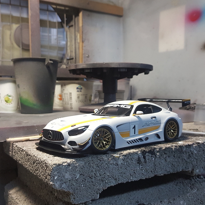 [Tamiya 1:24] 田宮 梅賽德斯 AMG GT3 客製 Mercedes AMG GT3 Custom 製作過程