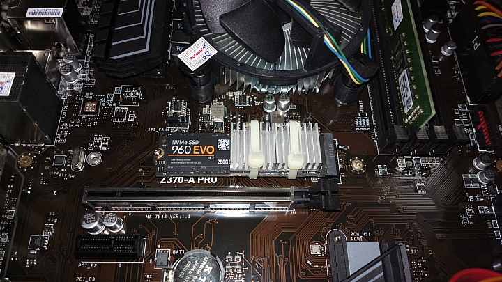 Samsung 960 EVO 250 GB m.2 nvme pcie ssd 散熱片 DIY  實作