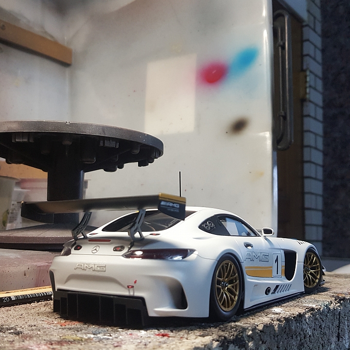 [Tamiya 1:24] 田宮 梅賽德斯 AMG GT3 客製 Mercedes AMG GT3 Custom 製作過程