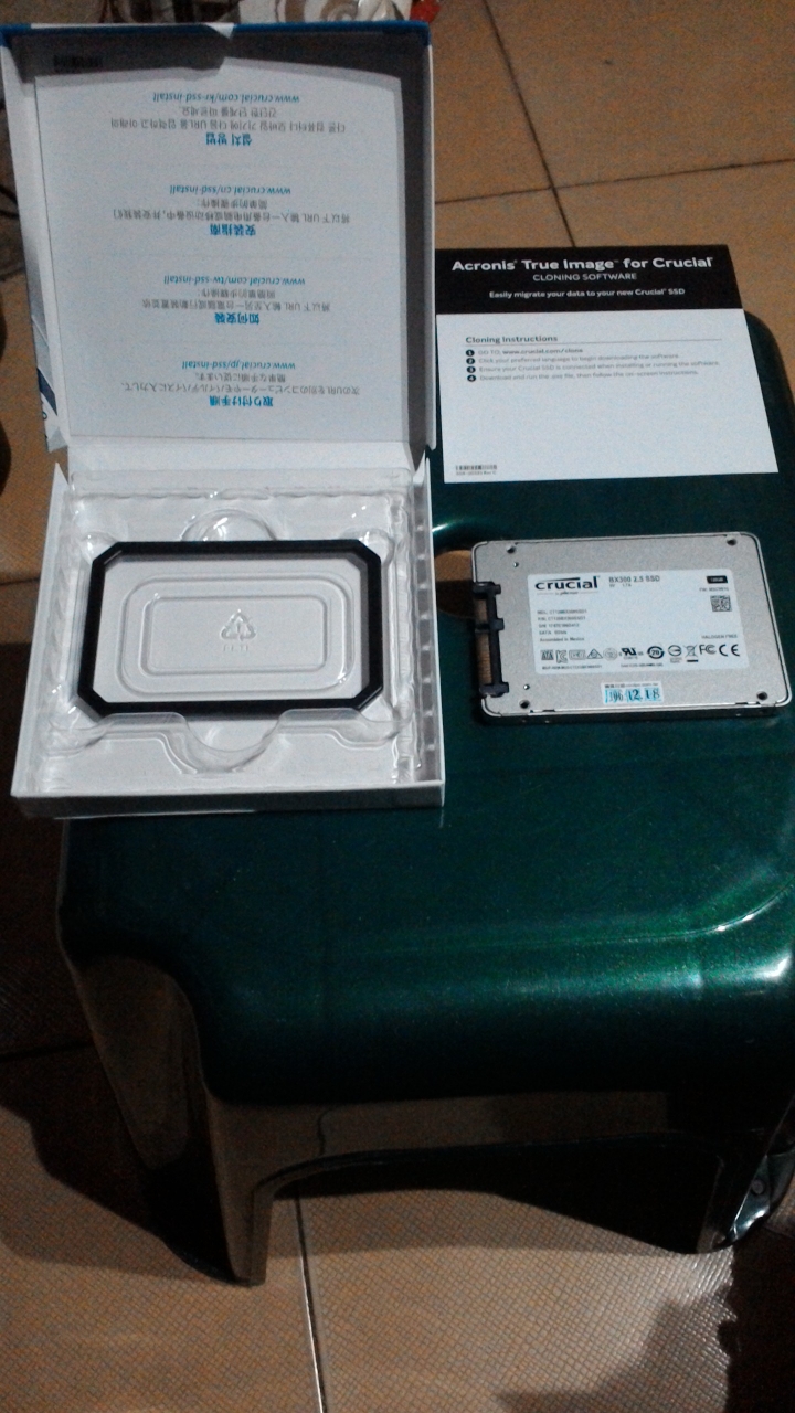 Micron Crucial SSD BX300 簡易開箱2017/12/18